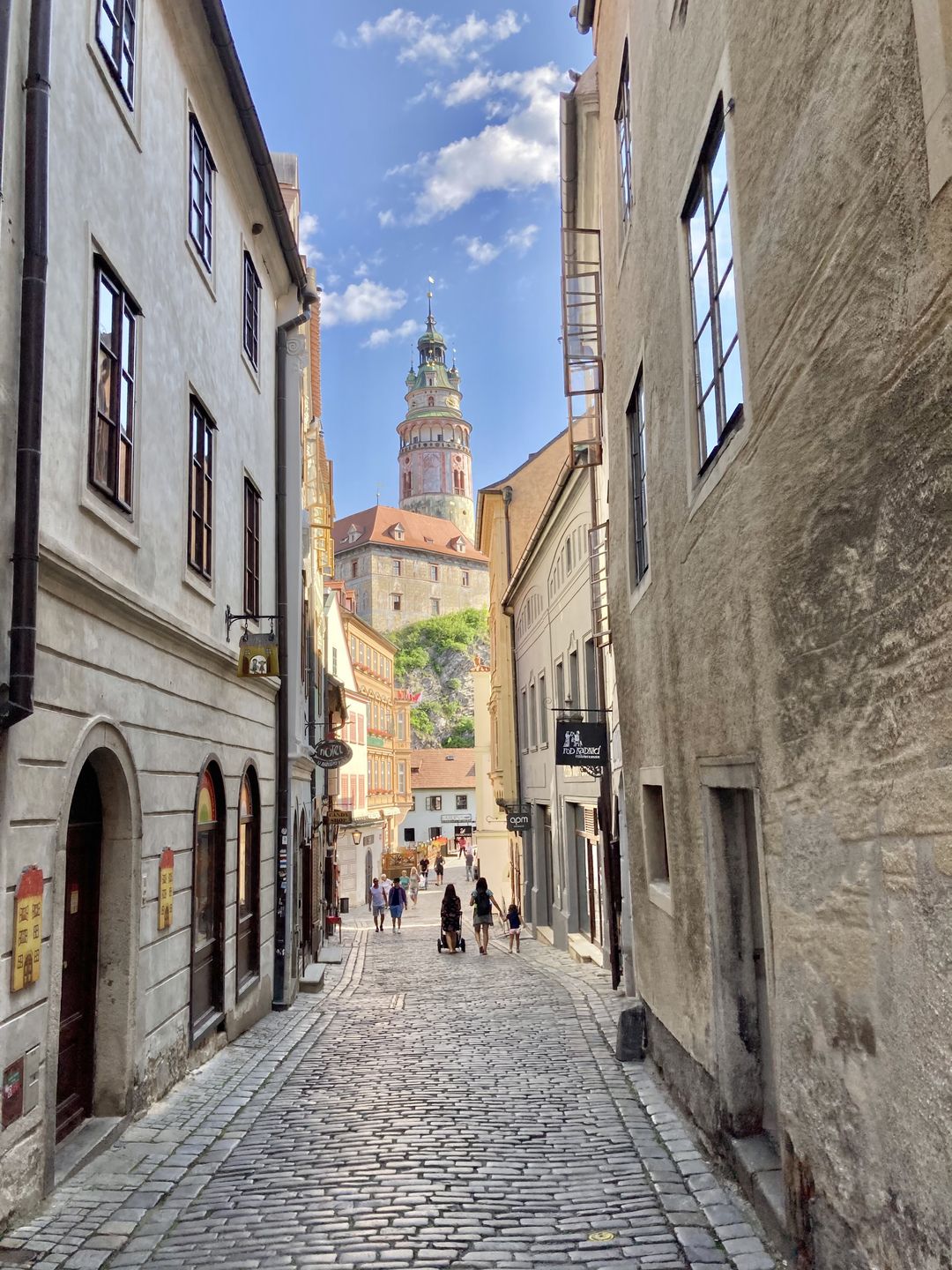 Czeski Krumlov o poranku