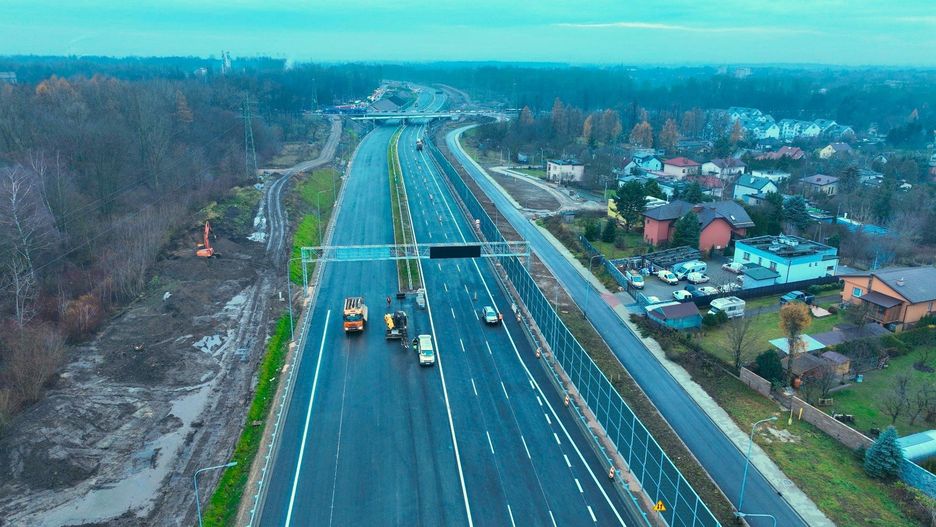 Odcinek trasy S7 od węzła Nowa Huta do węzła Grębałów w Krakowie czeka na otwarcie.