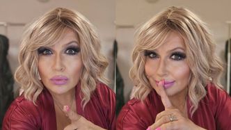 Katarzyna Skrzynecka prezentuje serię ŚMIAŁYCH kadrów z garderoby i promuje spektakl... dekoltem