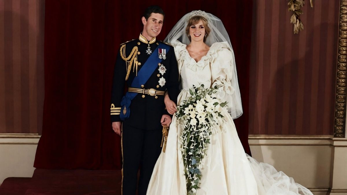 Diana i Charles w dniu ślubu