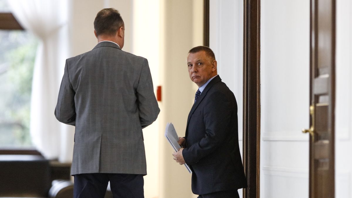 Warszawa, 21.02.2020. Prezes NIK Marian Banas w Sejmie; n/z Marian Banas.