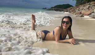 Krągłości Kasi Cichopek na Seszelach. Dumny mąż publikuje zdjęcia