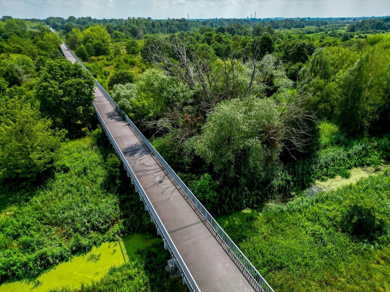 Most Kilometrowy, czyli najdłuższa kładka w Polsce, jest we Wrocławiu. To droga awaryjna na wypadek powodzi
