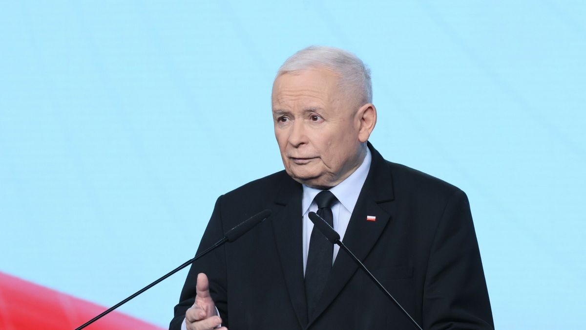 Konferencja prasowa Jaros?awa Kaczy?skiego
Fot. Adam Burakowski/East News, 09.04.2025. Konferencja prasowa prezesa Prawa i Sprawiedliwosci Jaroslawa Kaczynskiego (n/z) oraz przewodniczacego KP PiS Mariusza Blaszczaka, w siedzibie partii przy ul. Nowogrodzkiej w Warszawie.
Adam Burakowski