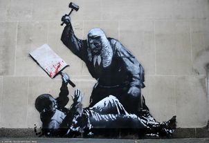 Sztuka czy wandalizm? Banksy kosztował brytyjskich podatników 200 tys. dolarów