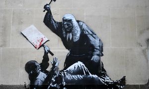 Sztuka czy wandalizm? Banksy kosztował brytyjskich podatników 200 tys. dolarów
