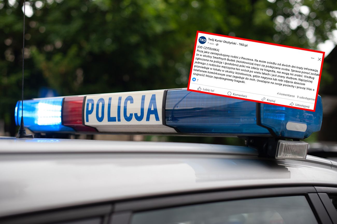 Podejrzana osoba nagrywa dzieci w Olsztynie? Jest odpowiedź policji