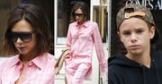 Victoria Beckham założyła piżamę i zabrała 14-letniego syna na zakupy (ZDJĘCIA)