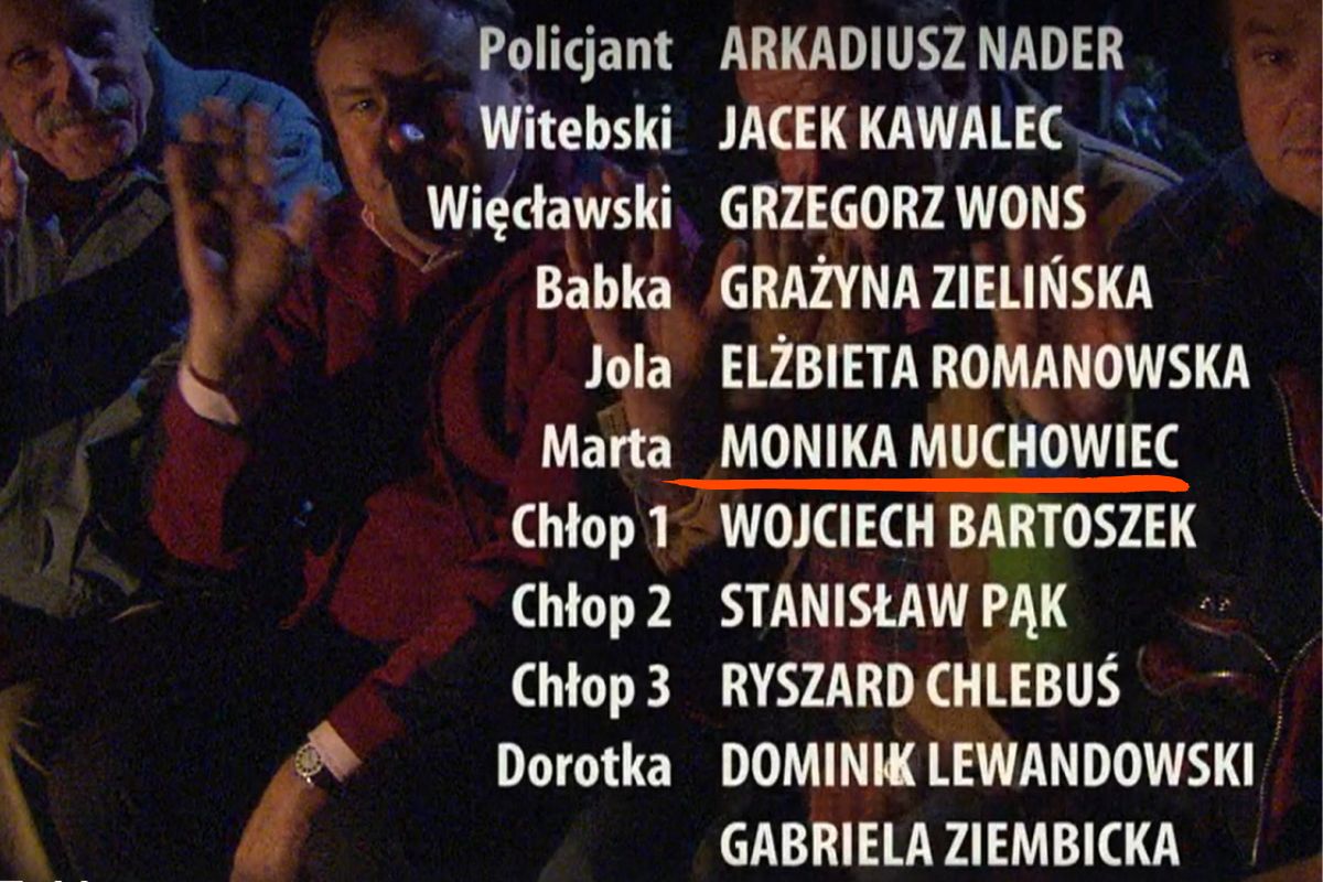 W napisach końcowych "Rancza" pomylono nazwisko aktorki