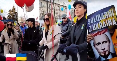 Ida Nowakowska i Joanna Kurska Z WÓZKAMI ramię w ramię protestują przeciw wojnie w Ukrainie (ZDJĘCIA)