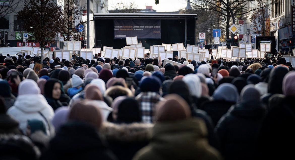 niemcy, protesty, muzułmanie Niemcy. Islamiści z Tiktoka wyszli na ulicę