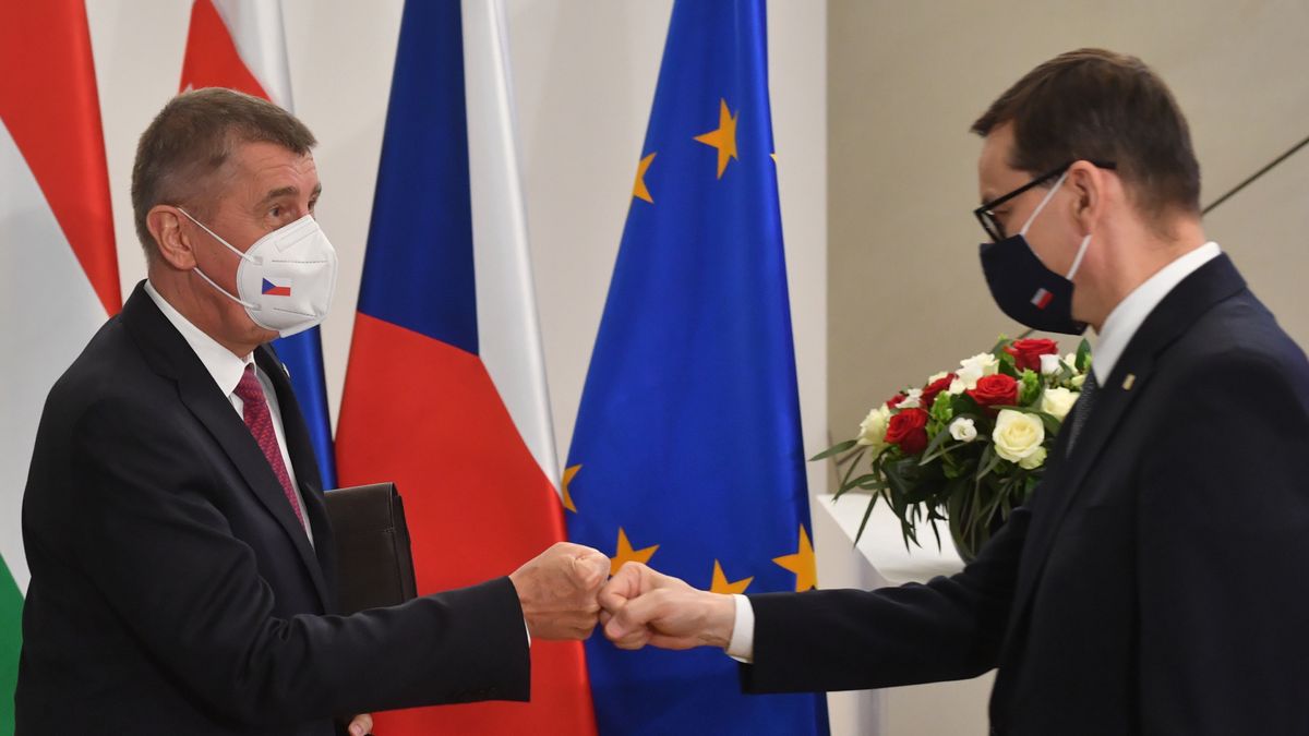 Andrej Babisz i Mateusz Morawiecki