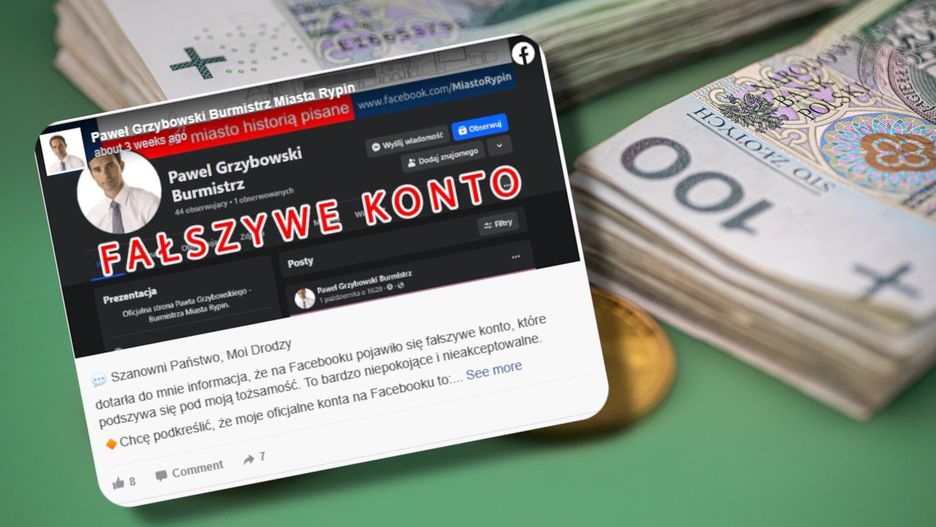 Oszuści podszywali się pod burmistrza