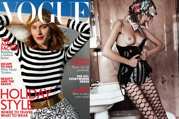 Alexa Chung pokazuje sutek w "Vogue'u"
