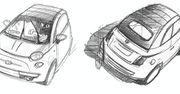 Fiat 500 cabrio - szkice designerskie