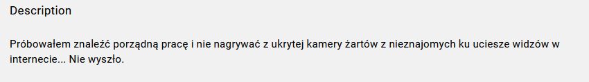 Opis kanału