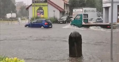 Ulewa w Zielonej Górze. Porażające nagrania świadków