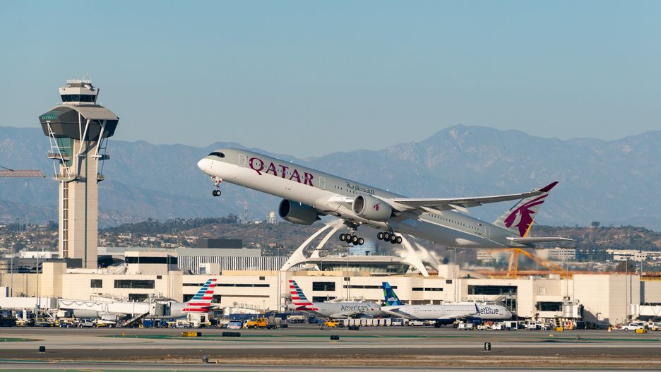 Samolot należący do linii Qatar Airways