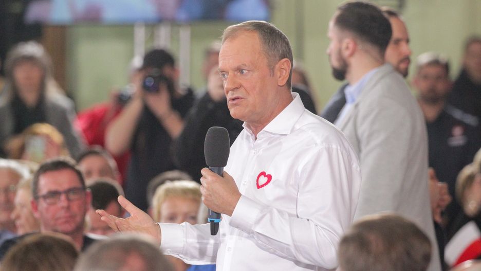 Donald Tusk w Morągu