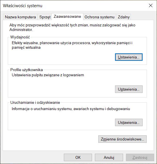 Wyłączenie efektów wizualnych