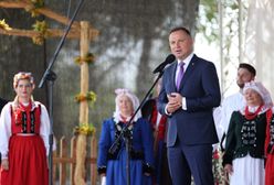 Andrzej Duda na dożynkach w Zbylitowskiej Górze. Podziękowania rolnikom