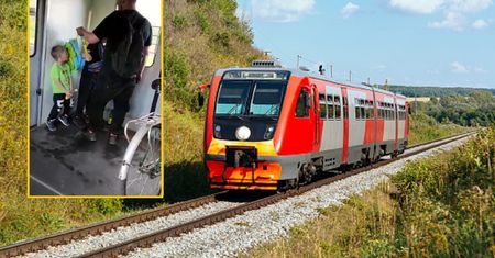 Szokująca sytuacja w rosyjskim pociągu. Poszło o kolor plecaka dziecka