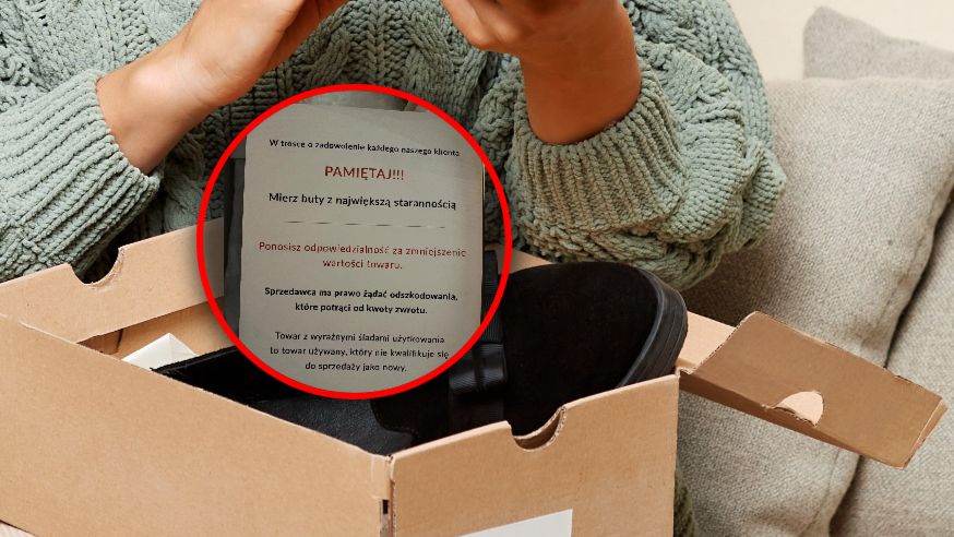 Internautka pokazała karteczkę dołączoną do zamówienia online 