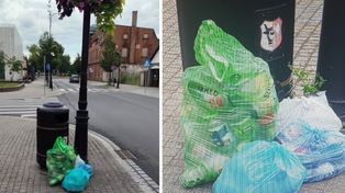 Leszno: Surowy mandat za podrzucenie śmieci w samym centrum