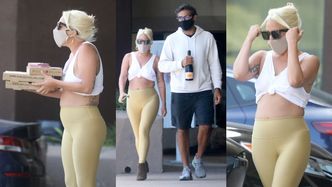 Wyzwolona Lady Gaga prezentuje nieco pełniejsze kształty w niewymuszonej stylizacji podczas zakupów z ukochanym (ZDJĘCIA)