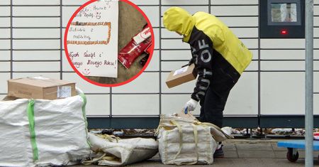 Oto co wyjął z paczkomatu. Kurier wszystko nagrał