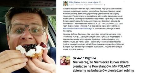 "Fan" do Chajzera: "NIEMIECKA I TVN-owska KU*WA! Powinno być Ci wstyd"