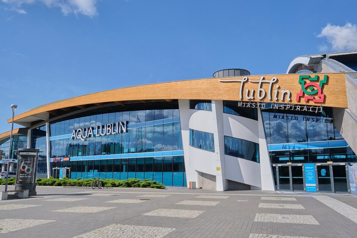 Wejście główne Aqua Lublin