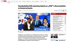 TVP zarzuca „Gazecie Wyborczej”, że pisze do niej polityk z bydgoskiej KO. "Już nie jest działaczem"