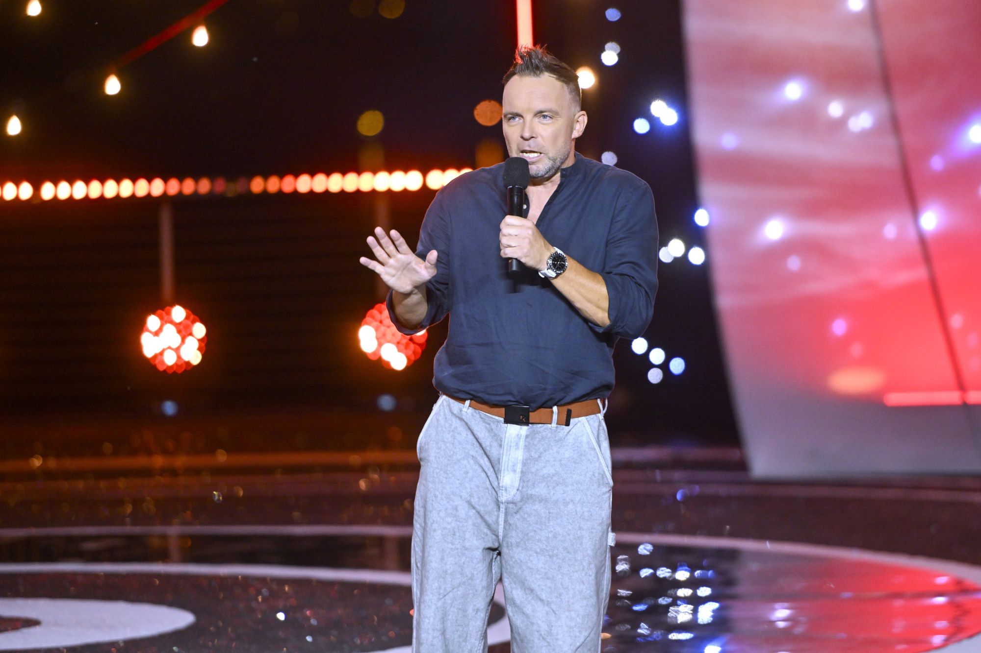 Marcin Wójcik z zaokrągloną sylwetką