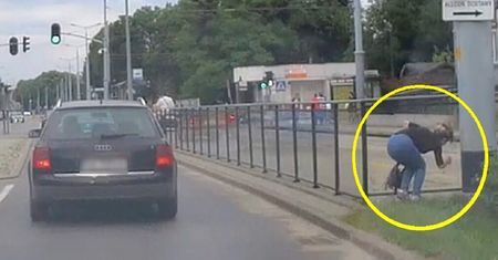 Kobieta z Gdańska nagrana. Nie uwierzysz, co zrobiła. Kierowca pękał ze śmiechu