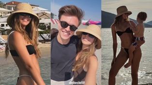 Sandra Kubicka PRĘŻY smukłe ciało na KOLEJNYCH zagranicznych wczasach z synem i ukochanym. Taka to pożyje? (ZDJĘCIA)