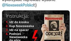 „Newsweek” zachęcał do eksponowania jego okładki z Kaczyńskim na protestach, wpis szybko usunięto