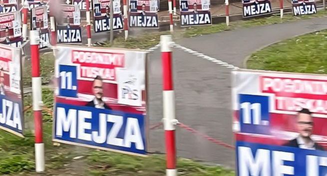 Poseł PiS Łukasz Mejza ma zapłacić 78, 5 tys. zł kary za nielegalne plakaty wyborcze