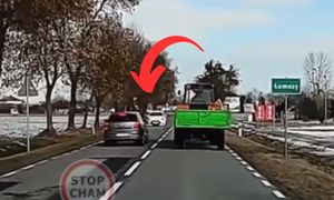 Chciał wyprzedzić traktor. W sieci zawrzało. "Brak wyobraźni"