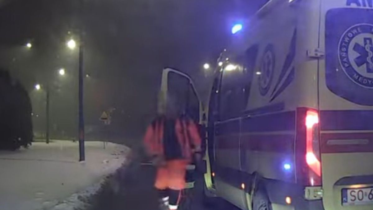 Szokujące zachowanie kierowcy karetki