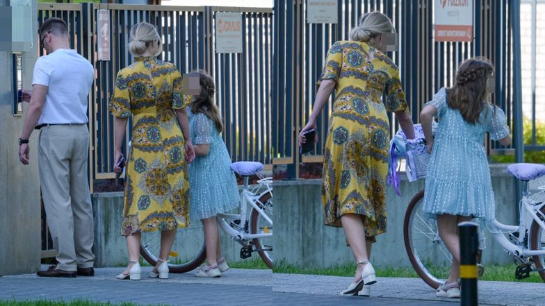 Marcin Hakiel z córką i ukochaną