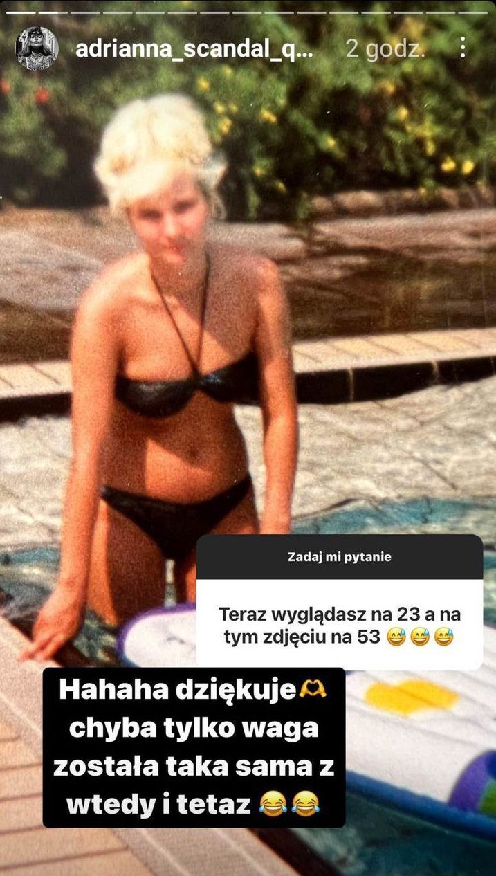 Zdjęcia Adrianny Eisenbach z czasów młodości 