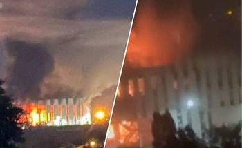 Nocny atak Ukraińców. Uniwersytet stanął w ogniu
