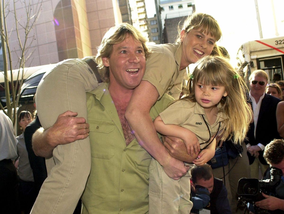 Mała Bindi Irwin z rodzicami