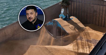 Rosja sprzedaje skradzione zboże. Stanowcza reakcja Zełenskiego