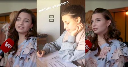 Wieniawa skromnie o sobie: "Najtrudniejsze matury mam za sobą. Jestem jedną z lepszych w klasie"