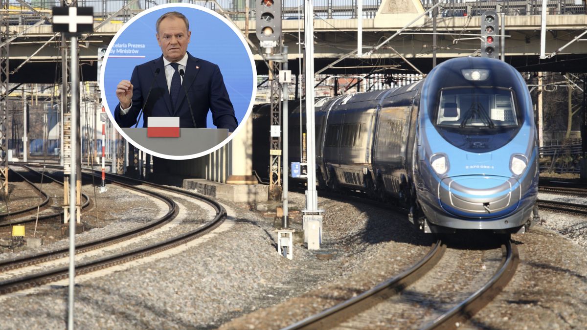 Premier Donald Tusk zapowiedział 180 mld zł inwestycji na kolei