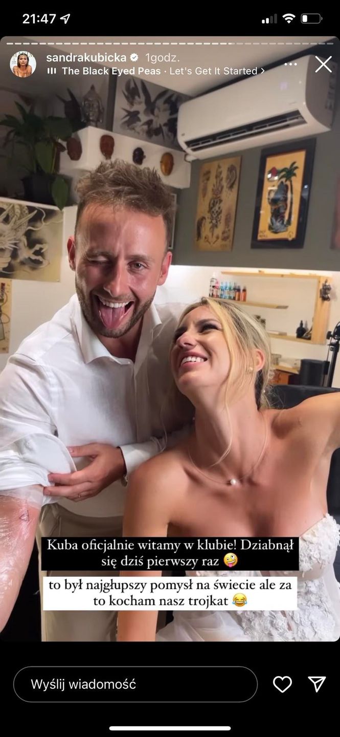 Screen z InstaStories Sandry Kubickiej