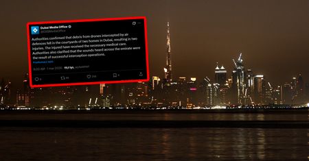 Szczątki dronów spadły w Dubaju. Są poszkodowani