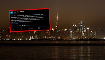 Szczątki dronów spadły w Dubaju. Są poszkodowani